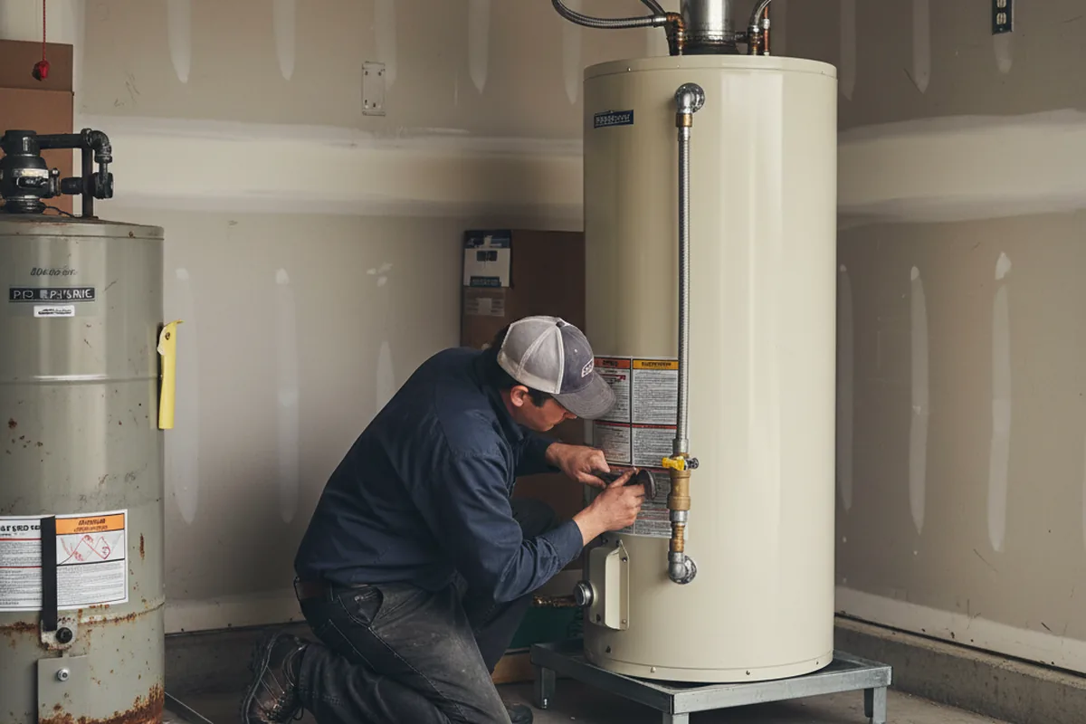 Water heater and shutoff valve replacement in Spring City