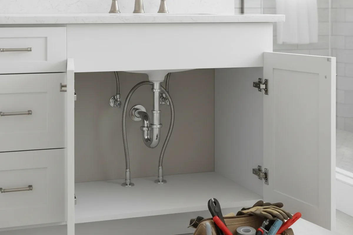 Finished fixture set after Gas Line Repair in Spring City